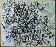 Uglár Csaba, Cím nélkül, 2012, vegyes technika, papír, 50cmx60cm