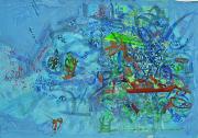 Uglár Csaba, Cím nélkül, 2012, vegyes technika, papír, 70x100 cm