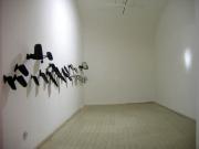 Fény kollektor, 2006, installáció, autó visszapillantó tükrök, reflektor
