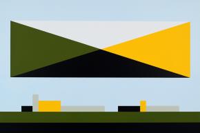 Bak Imre: Esély, 2008, akril, vászon, 140 x 210 cm