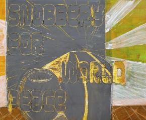 Világbéke, 2012, tojástempera, 70 x 85 x 4 cm