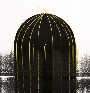 Astrodome, 2018, olaj, vászon, 140 x 145 cm 