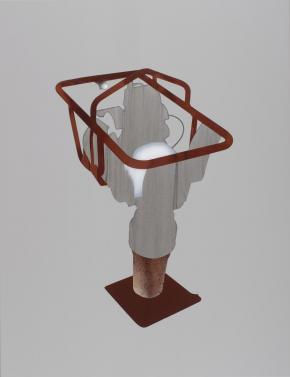 Vörös Béka, 2008, olaj, vászon, 130 x 100 cm