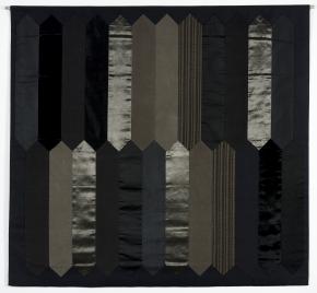 Fekete minőségek, 1979, pamut, selyem, 120 x 124 cm