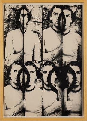 Pinczehelyi Sándor: Hengerek II., 1974-1975, szitanyomat, papír, 77 x 56 cm