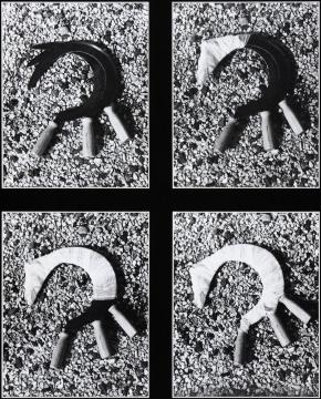 Pinczhelyi Sándor: Földművesek emlékére, 1977, zselatinos ezüst nagyítás Docubrom papíron, 100 x 84,5 cm