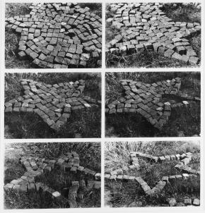 Pinczehelyi Sándor: Csillag (utcakő), 1972, zselatinos ezüst nagyítás, 20,8 x 29,5 cm egyenként