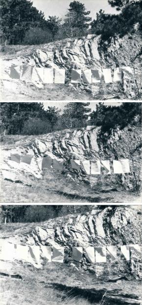 Pinczehelyi Sándor: Teregetés I., 1980, zselatios ezüst nagyítás Docubrom papíron, 20,5 x 29,5 cm egyenként